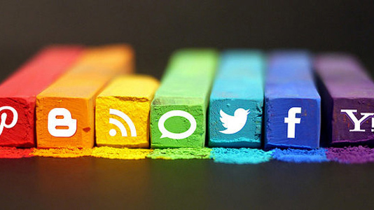 Image showing popular social media icons for digital marketing and online branding