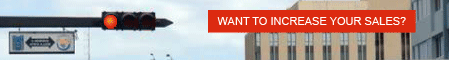 Digital banner promoting ad strategy services with bold CTA and modern layout