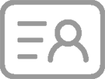 Business card design icon representing professional branding