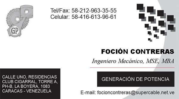 Technical business card for engineer with structured layout