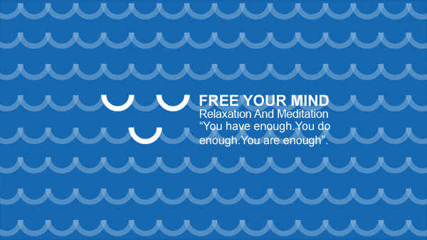 YouTube banner for Free Your Mind channel with calming visuals and relaxation music