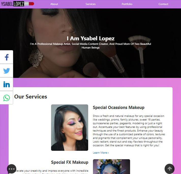 Ysabel Lopez Website